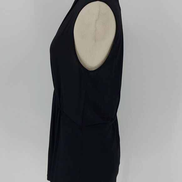 Nine West chiffon black top, size large. Great for layered look. - Picture 4 of 7